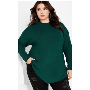NEW Green City Chic Plus Size Madison Sweater XXS 12 $75